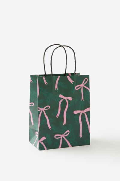 Gift Bag Small, PINK BOWS