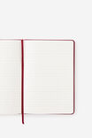 Personalised A5 Hard Lined Notetaker Notebook, CABERNET - example image 2