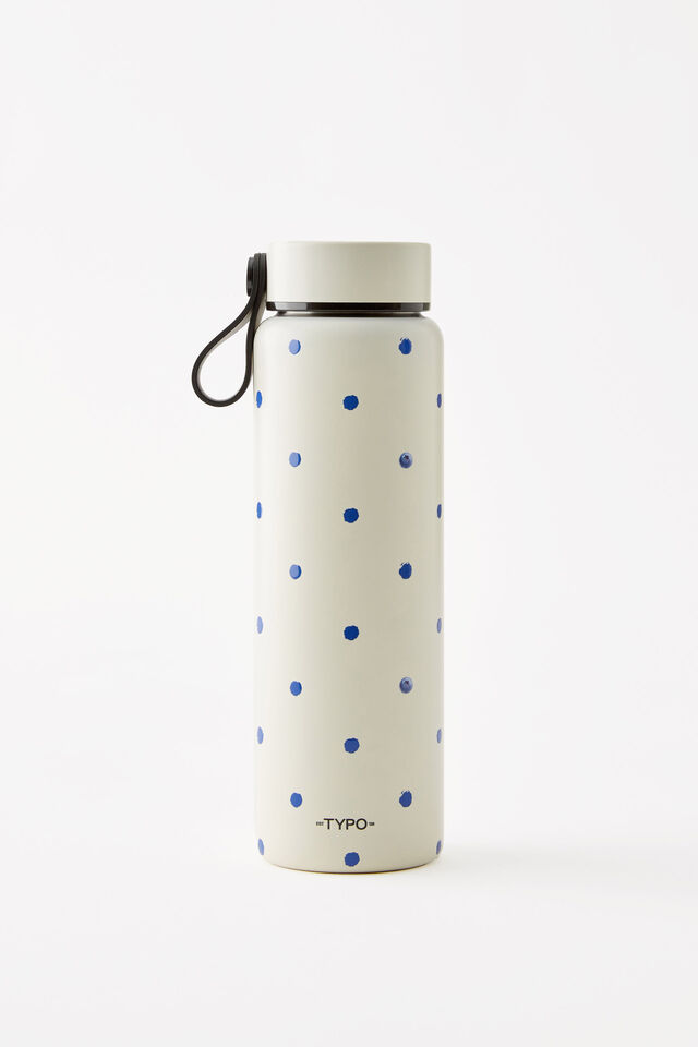 On The Move 500Ml Drink Bottle 2.0, BLUEBERRY POLKA