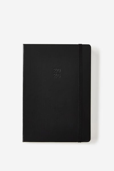 2026 A5 Daily Hard Metro Diary, Black