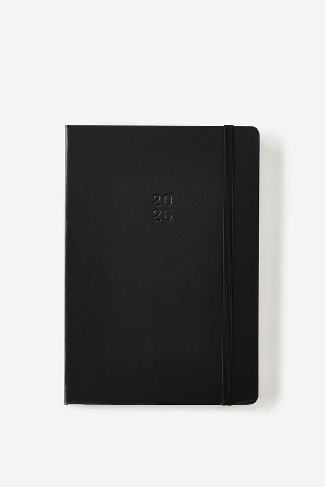 2026 A5 Daily Hard Metro Diary, Black