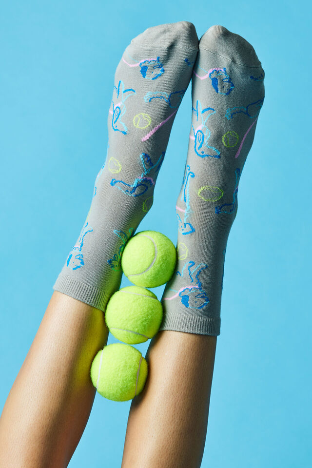 Mid Crew Socks, DOG YDG