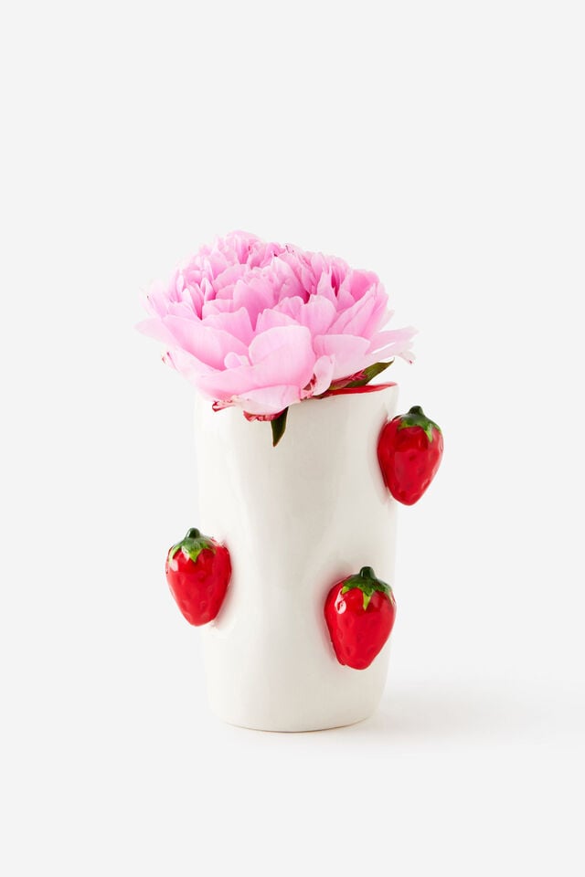 Shaped Vase, STRAWBERRY
