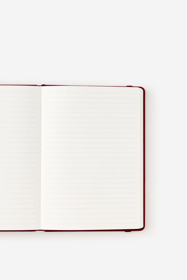 Metro B6 Hard Lined Notebook, Cabernet