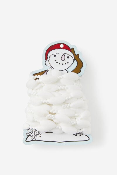 Fashion Ribbon, SNOWMAN PUFFY TWINE