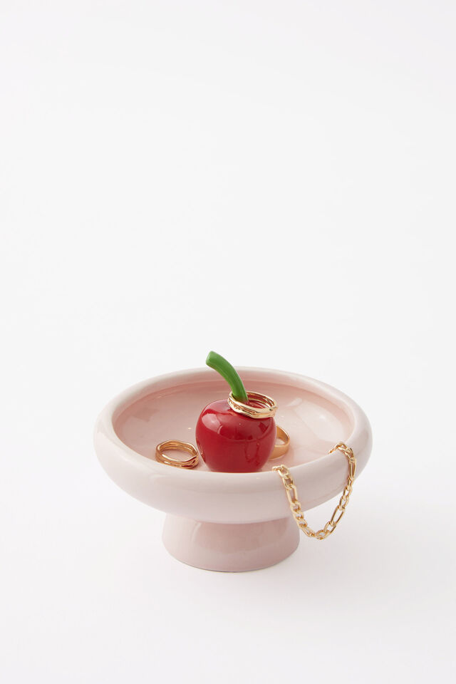 Premium Shaped Trinket Tray, CHERRY BOWL