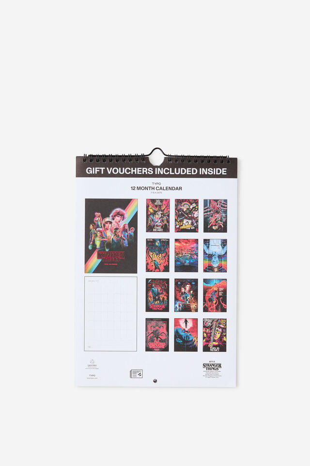 2026 Get A Date Wall Calendar, LCN NET STRANGER THINGS