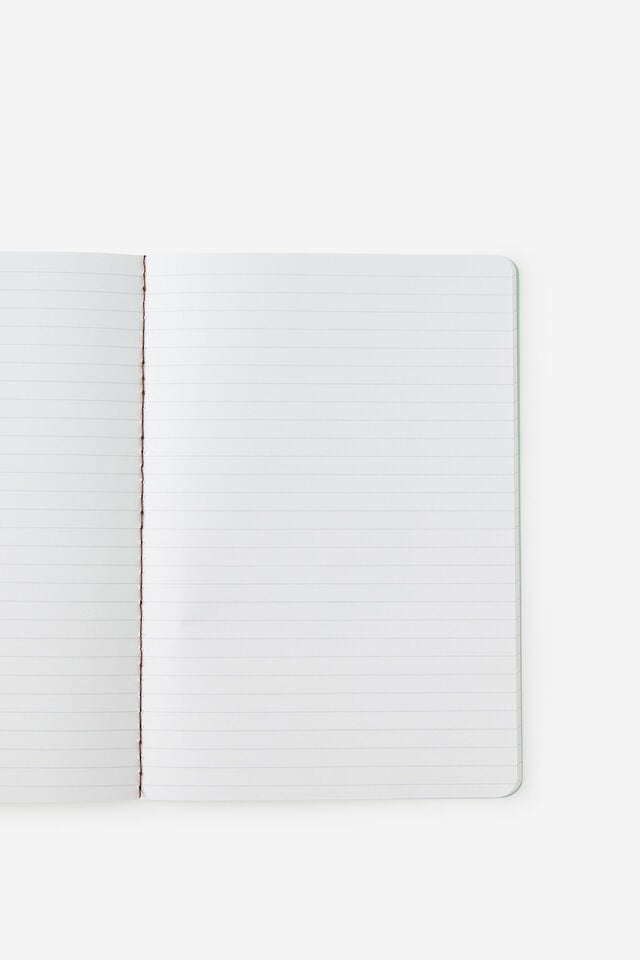 A5 Penpal Notebook, MINTY ESPRESSO