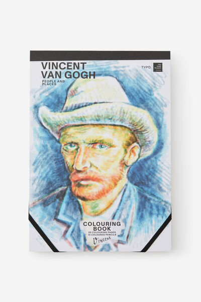 Premium A4 Colouring Pad, LCN VAN GOGH PORTRAIT