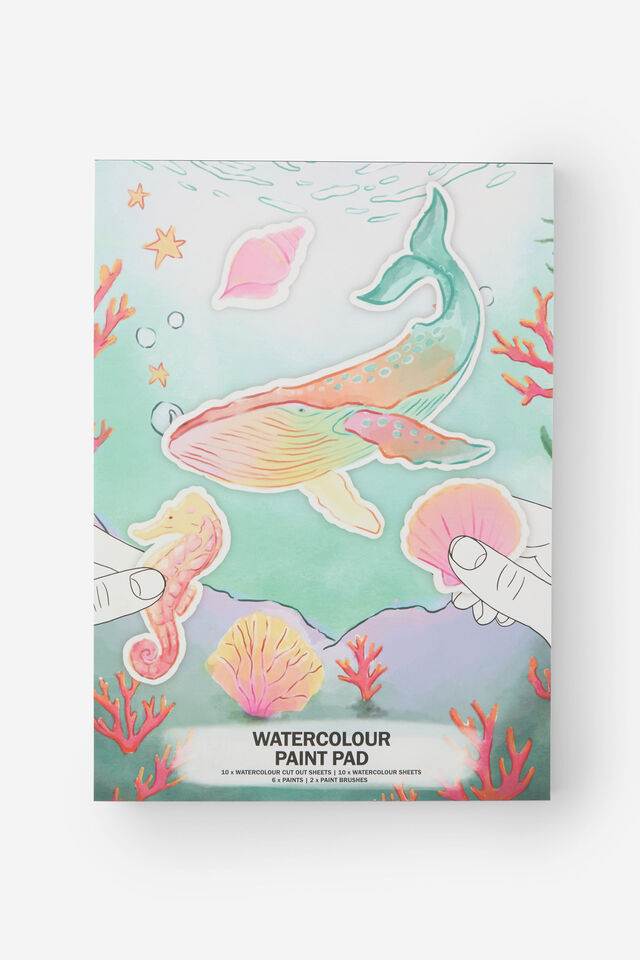 Large Watercolour Paint Pad, AQUAMARINE