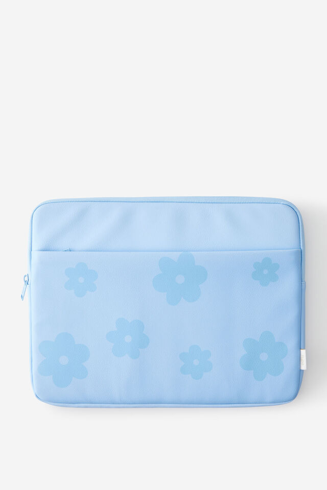 Personalised Pro 16 Inch Laptop Case 2, BLUE SKIES FLOWER