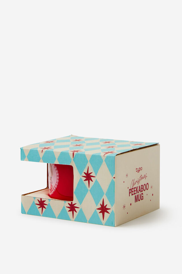 Christmas Peekaboo Mug, VINTAGE RABBIT