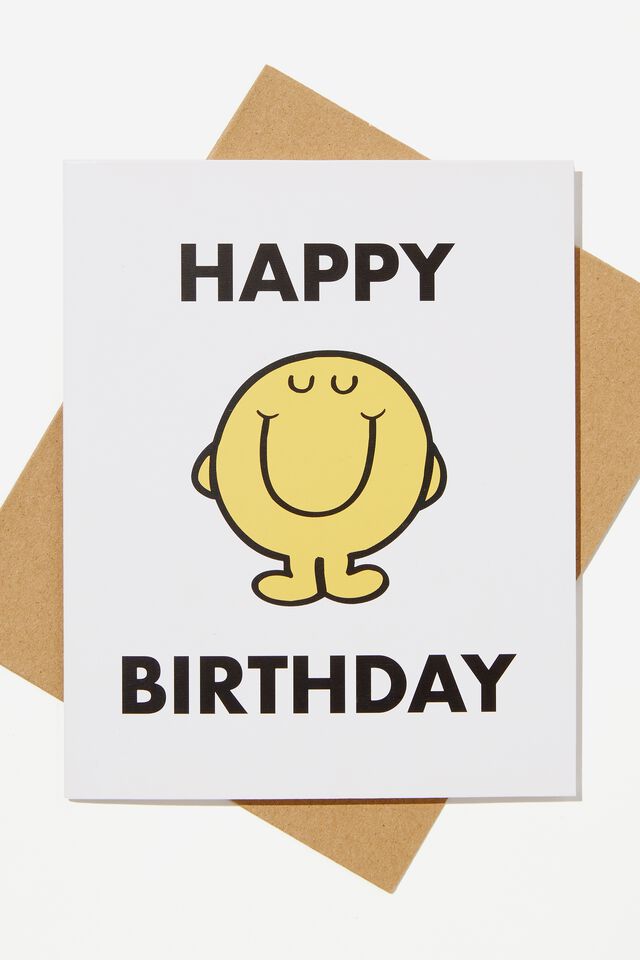 Nice Birthday Card, LCN MEN MR MEN HAPPY BIRTHDAY
