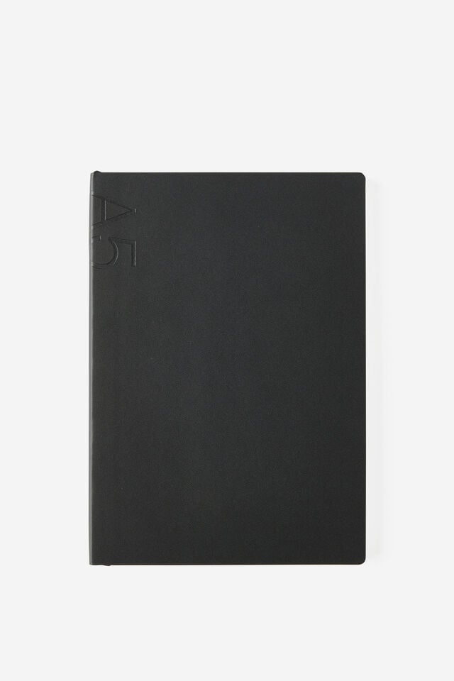 A5 Soft Cover Dot Notebook, BLACK