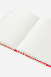A5 Hard Lined Notetaker Notebook, STRAWBERRY MILK DITSY FLORAL - example image 3