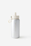 Personalised On The Move 350Ml Sipper Top, CHROME SILVER - example image 1
