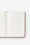 Metro A5 Hard Lined Notebook, Ditsy Pansy Pink Clay - alternate image 2
