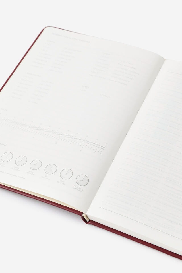 Personalised 26/27 A5 Weekly Hard Diary, CABERNET