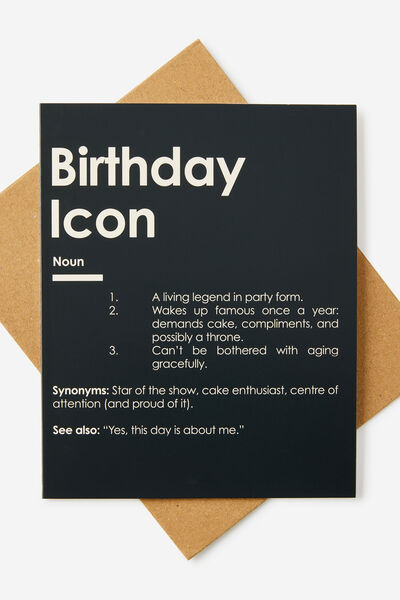 Funny Birthday Card 2.0, BIRTHDAY ICON