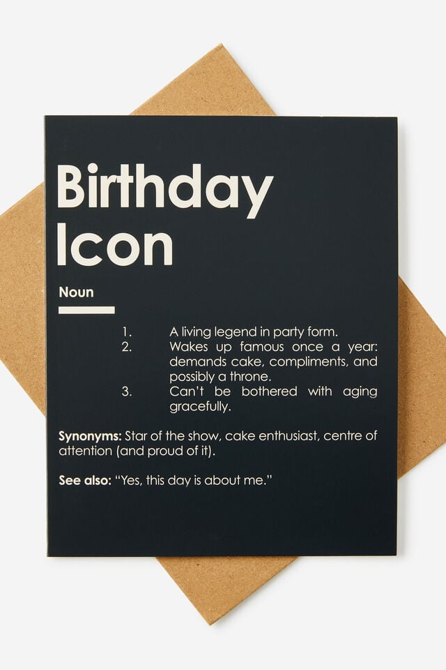 Funny Birthday Card 2.0, BIRTHDAY ICON