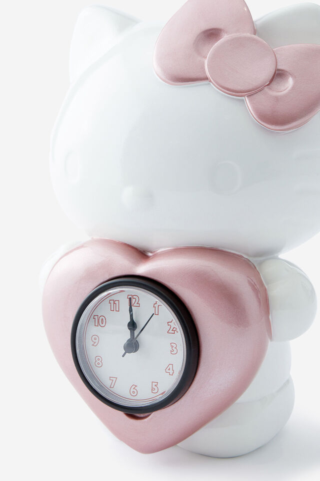 Collab Desk Clock, LCN SAN HELLO KITTY HEART