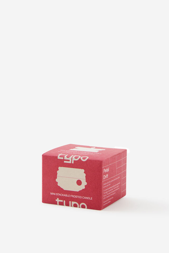 Mini Stackers Glass Tea Light Candle, PETAL DRIFT PLUM BUMPY