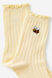 Mid Crew Socks, BUZZING BEE - alternate image 2