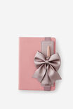 Novelty Notebook Pen Pouch, METALIC LILAC BOW - alternate image 2