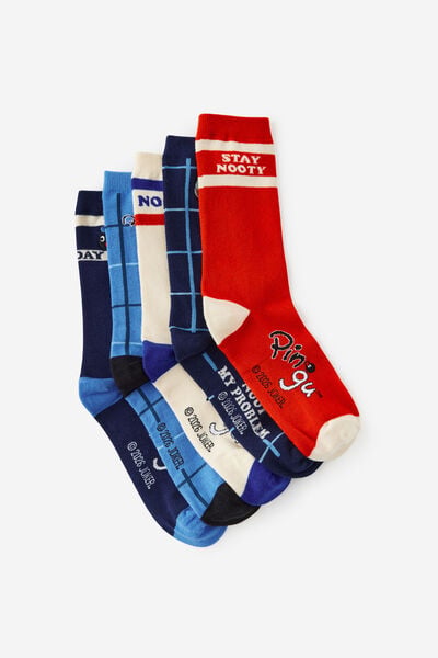 Box Of Socks, LCN MAT PINGU SNOW (M/L)