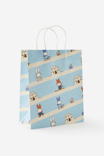 Gift Bag Medium, LCN MIF MIFFY SNOW BUNNY