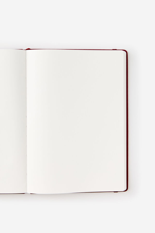 Metro B5 Hard Plain Notebook, Cabernet