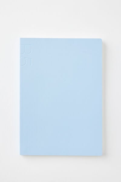 B5 Soft Cover Lined Notebook, BLUE SKIES