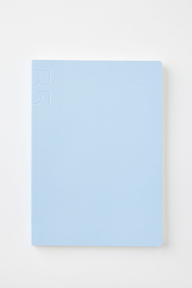 B5 Soft Cover Lined Notebook, BLUE SKIES