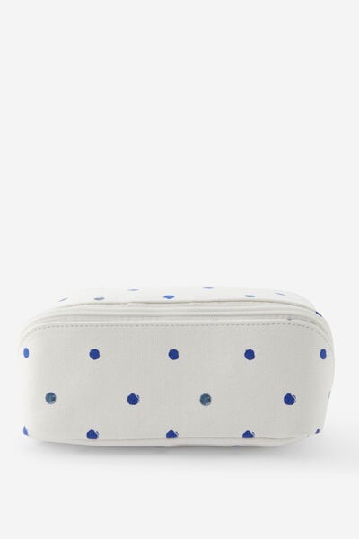 Felix Fold Out Pencil Case, BLUEBERRY POLKA