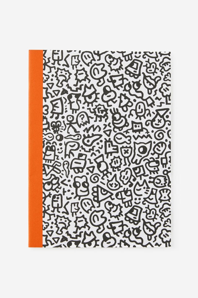 Lcn A4 3 Pack Lined Notebooks, LCN DOO BLACK & BLUE