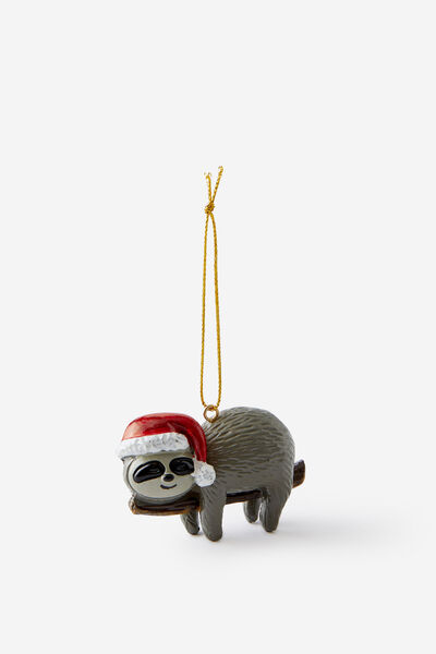 Resin Christmas Ornament, CHRISTMAS SLOTH