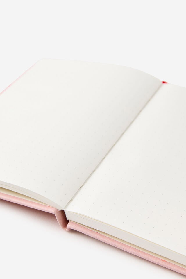 Metro B6 Hard Dot Notebook, Ditsy Pansy Pink Clay