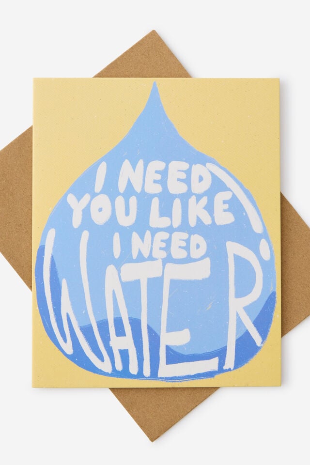 Funny Birthday Card 2.0, LIKE WATER