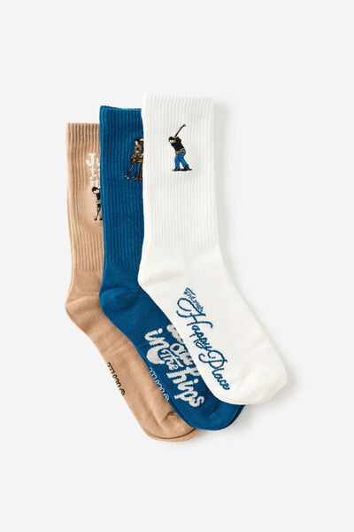 3Pck Of Socks Father S Day, LCN UNI HAPPY GILMORE M/L