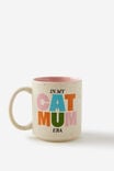 Daily Mug, CAT MUM ERA COLOUR BLOCK - alternate image 2