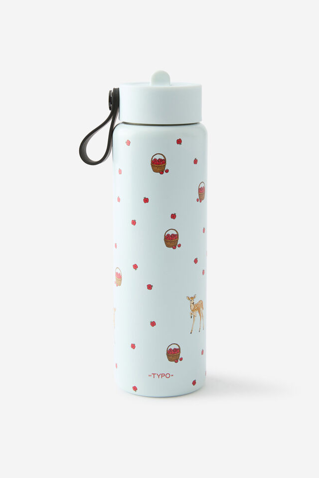 On The Move 500Ml Sipper Top, DEER & APPLE YARDAGE SEA MIST