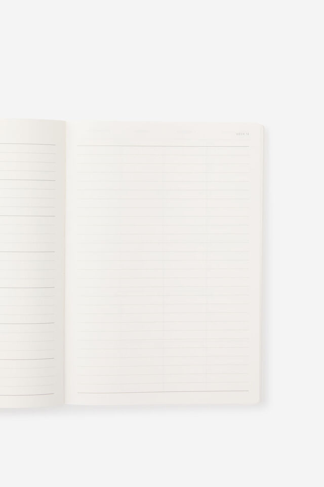 2026 B5 Weekly Soft Metro Diary, Ditsy Pansy Pink Clay