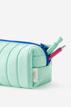 Puffy Stitch Pencil Case, JELLY MINT OCEANA - example image 2