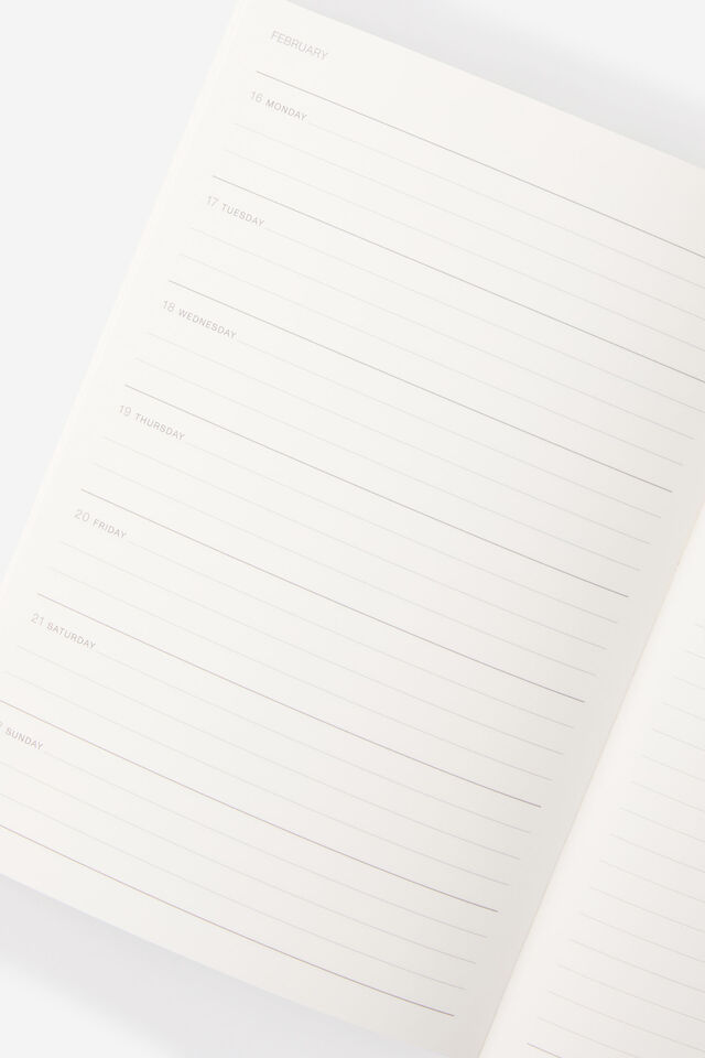 2026 B5 Weekly Soft Metro Diary, Cabernet