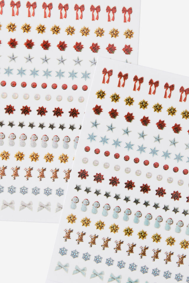 Lcn Nail Sticker Sheet, XMAS ICONS