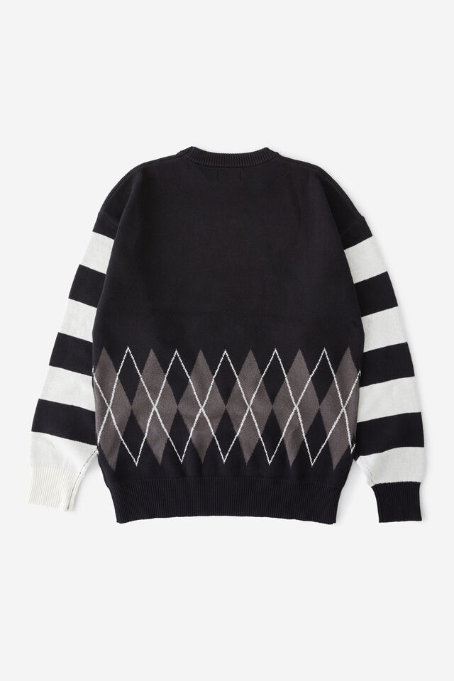 Nightmare Before Christmas Jumper, LCN DIS NIGHTMARE BEFORE CHRISTMAS BLACK & WH