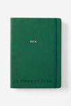 Personalised 2025 A4 Daily Buffalo Diary, HERITAGE GREEN - alternate image 1