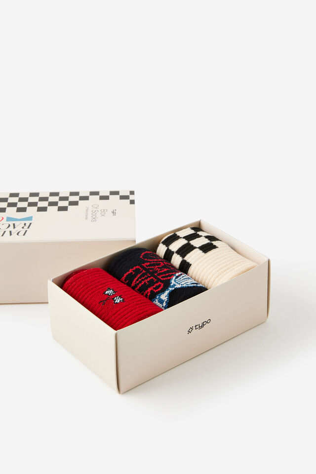 3Pck Of Socks Father S Day, RACING CLUB M/L