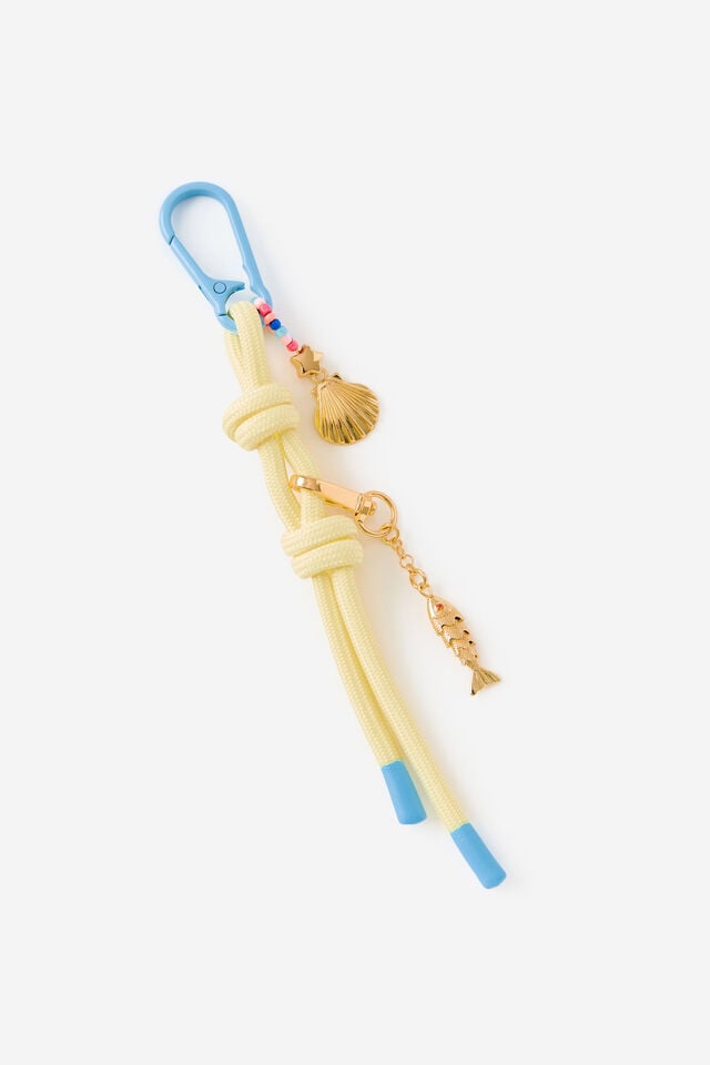 Rope Charm, RAINBOW SHELL / LIMONCELLO