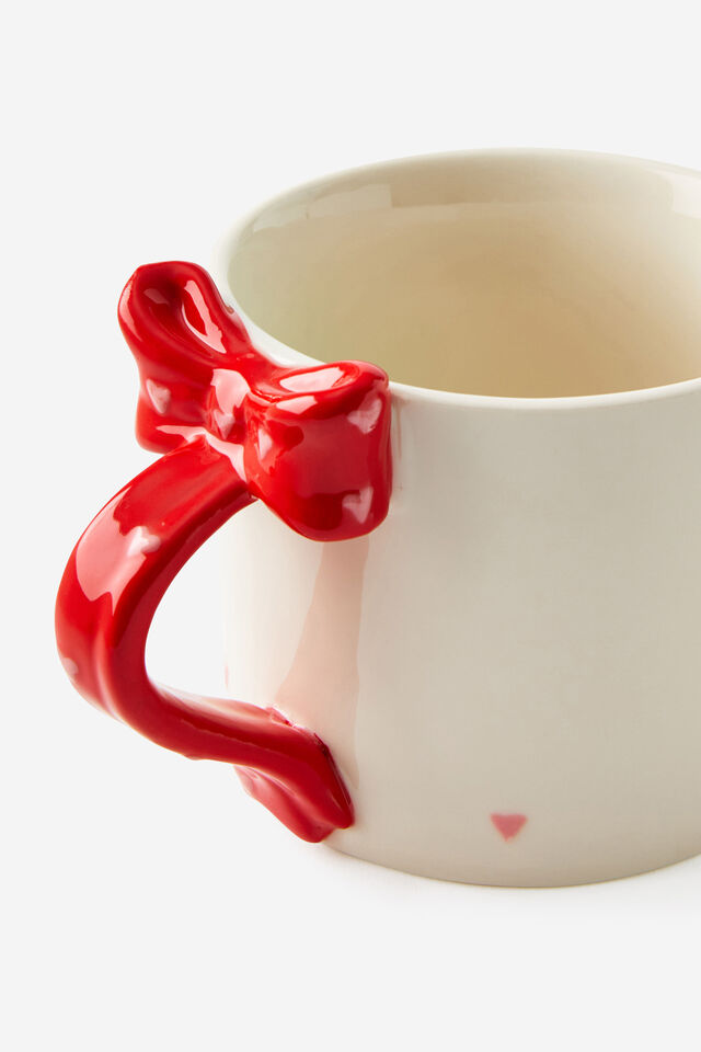 Novelty Shaped Mug, BOW & HEART